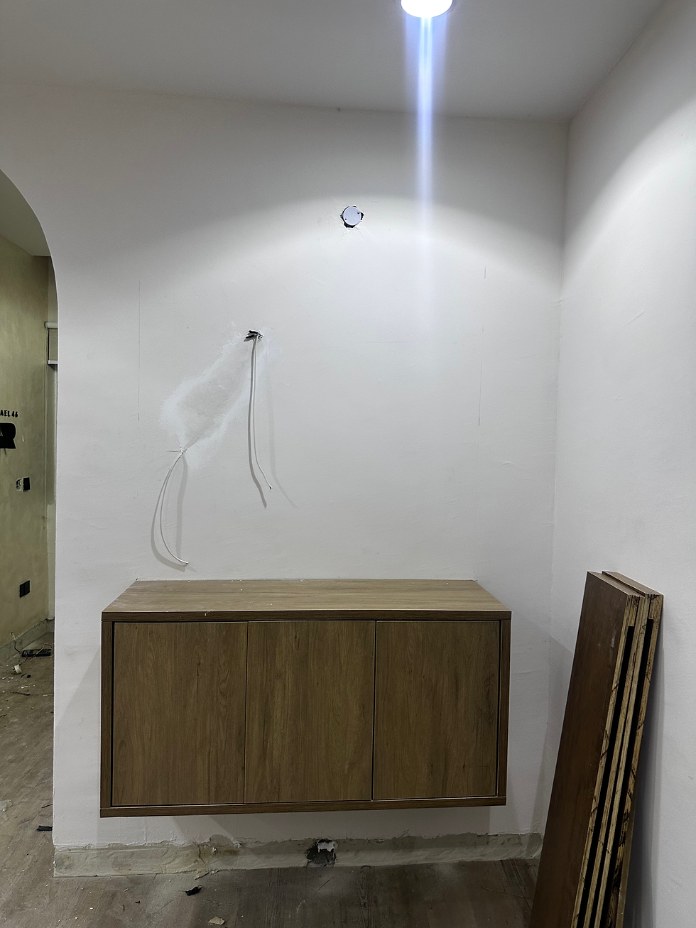 Thumbnail: The Aria Console (floating wooden cabinet)