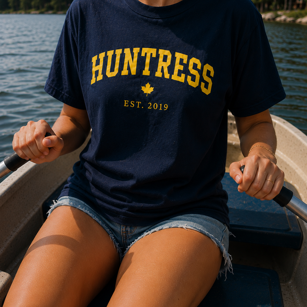 Canadian Huntress Nautical Navy Tee