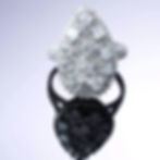 Exquisite Gold Ring with Round and Square