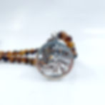 Beaded Natural Stones Necklace with Pendant

