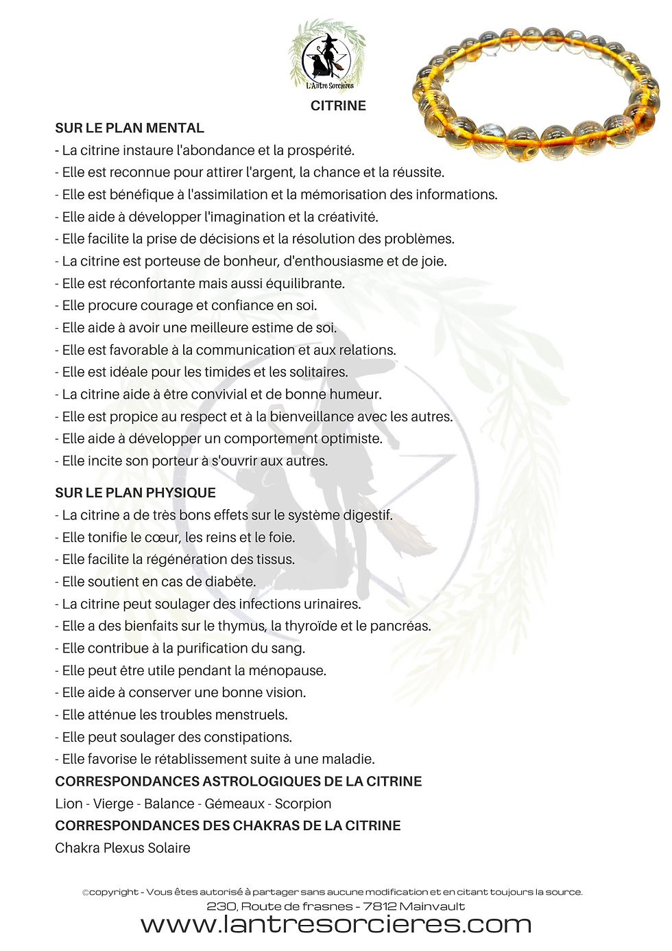 Miniature : Obsidienne - Oeil tigre- Citrine
