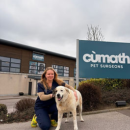 Marija graduated from the Warsaw School of Life Sciences in 2019. Following her degree, she completed internships in orthopaedics at AO Davos in Switzerland and AVR in Aberdeen. She began her career as a small animal veterinarian in Aberdeenshire. In 2023, she earned her PGSAS certificate and is currently providing orthopaedic, spinal, and soft tissue referral services.
Marija is passionate about being part of the Cumath team, dedicated to delivering excellent care to animals and their owners in Aberdeenshire and the surrounding areas.
Outside of work, she enjoys exploring the Highlands and wild swimming.