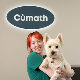 Sophie is a registered veterinary nurse who began her BSc in Veterinary Nursing in 2020. She completed her training at a referral practice in 2022 and qualified in 2023. Sophie has a passion for working with inpatients, finding it incredibly rewarding to witness their progress after surgeries. She also enjoys assisting in the operating room. Outside of work, Sophie loves visiting her hometown of Montrose to spend time with her two lively dogs, Mac and Chinook. When she's not outdoors visiting friends or family, she can be found gaming on her PC or reading a book, often with her cat Bella curled up on her lap as a cozy pillow.