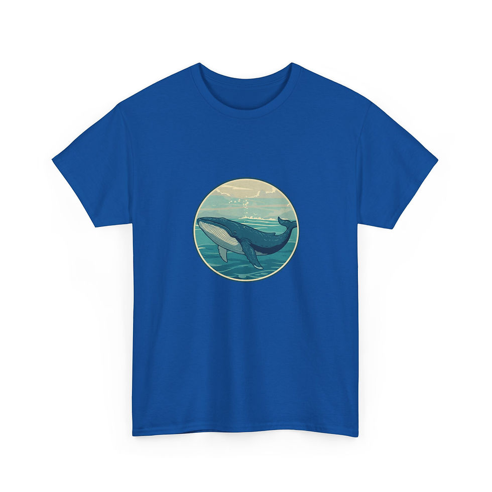 Miniaturbild: blaues T-Shirt Blauwal