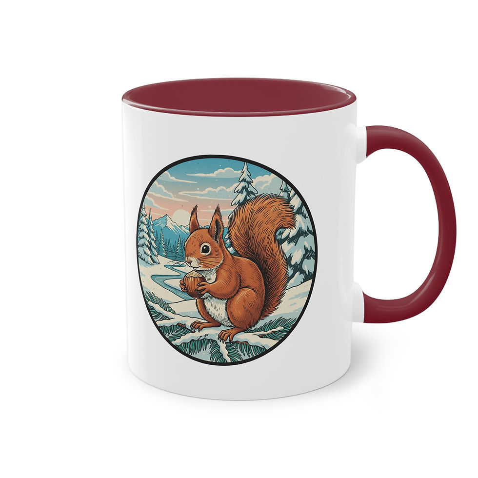 Winter Becher Tasse Eichhörnchen