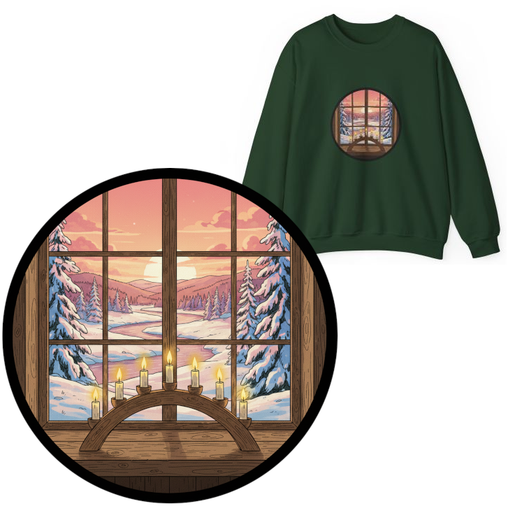 Winter Sweatshirt Lichterbogen