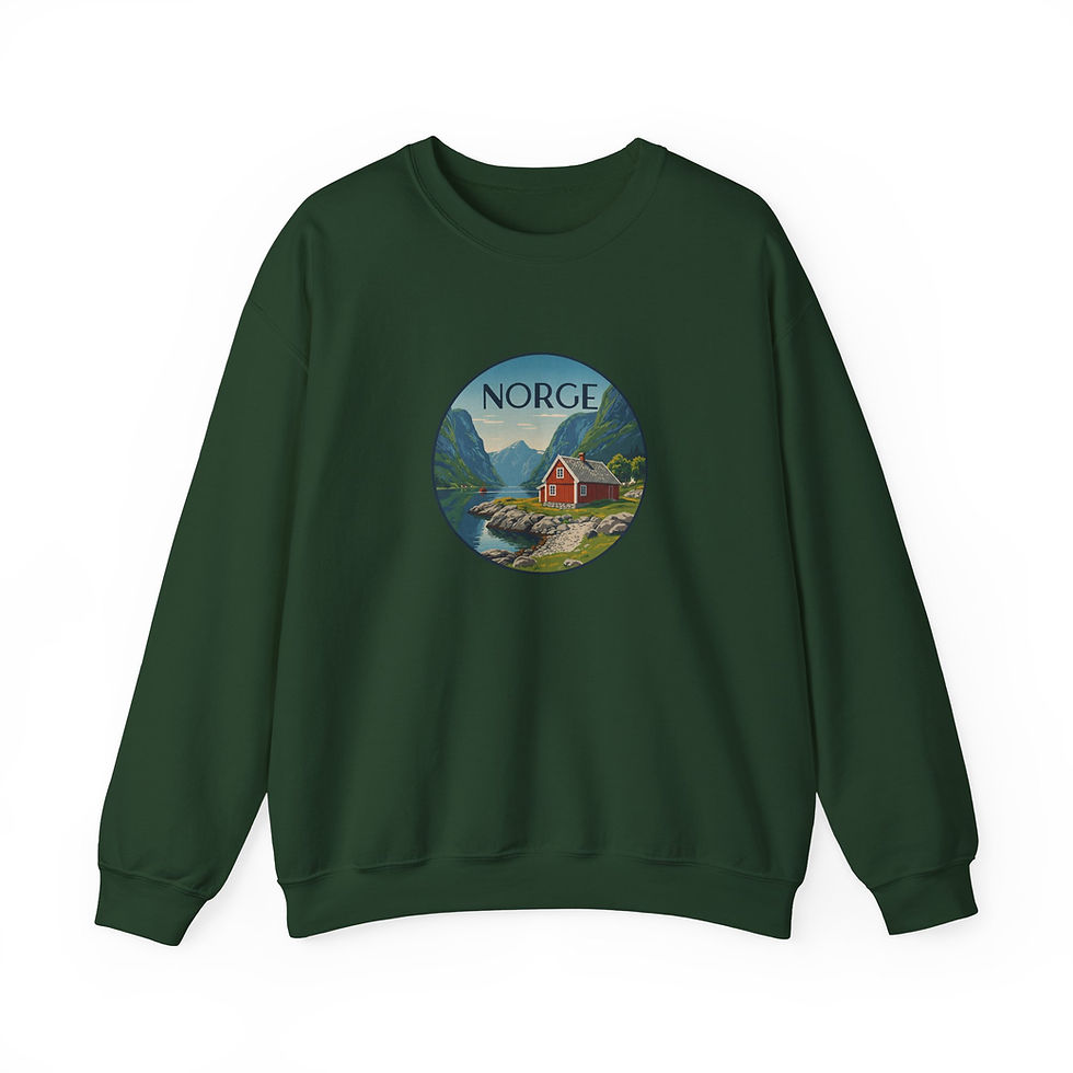 Miniaturbild: grünes Sweatshirt Norwegen
