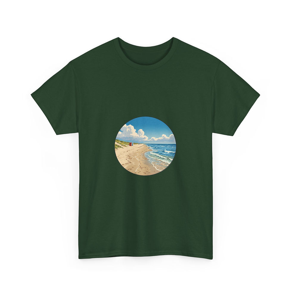 Miniaturbild: grünes T-Shirt Strand