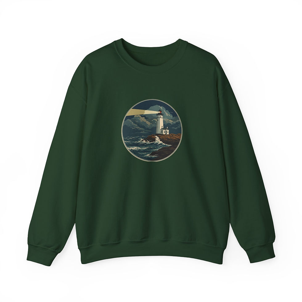 Miniaturbild: grünes Sweatshirt Leuchtturm