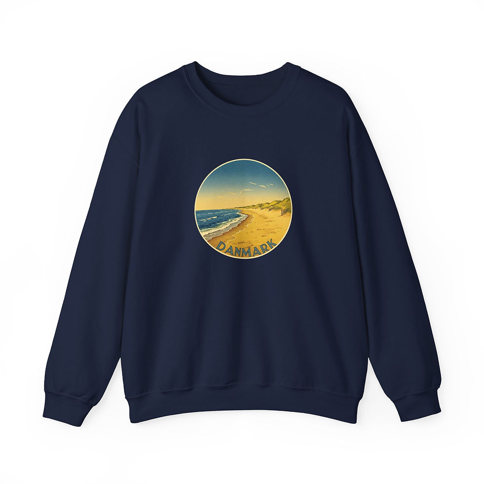 Miniaturbild: blaues Sweatshirt Dänemark