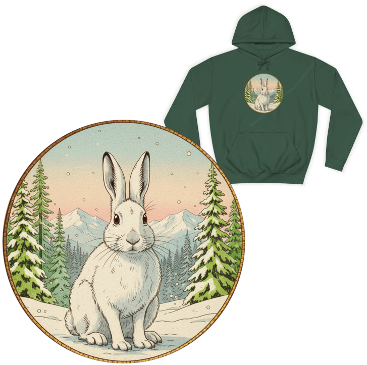 Winter Hoodie Schneehase