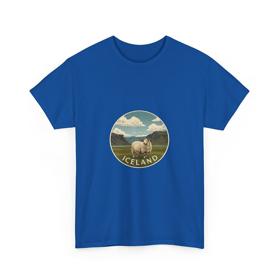 Miniaturbild: blaues T-shirt Island