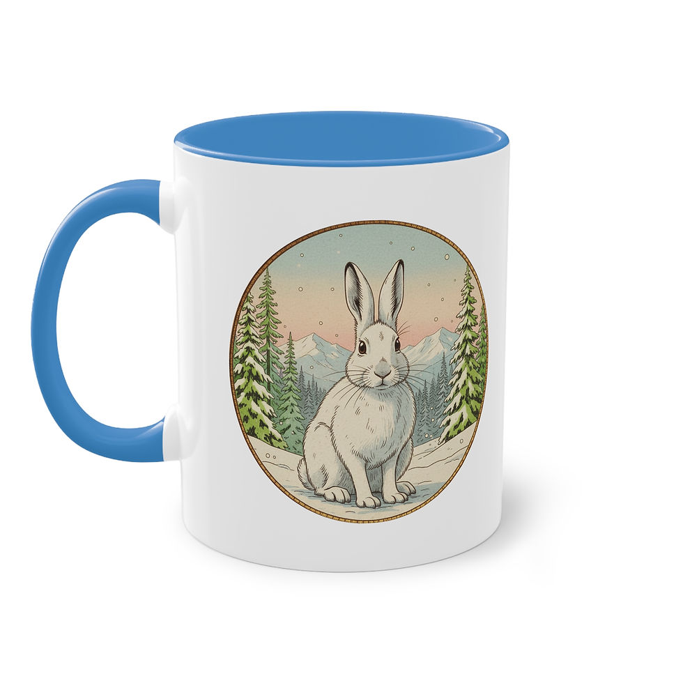Miniaturbild: Winter Becher Tasse Schneehase