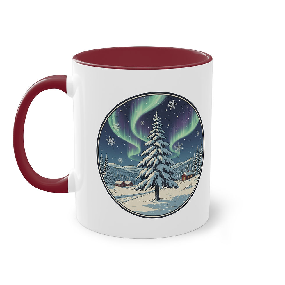 Winter Becher Tasse Tanne