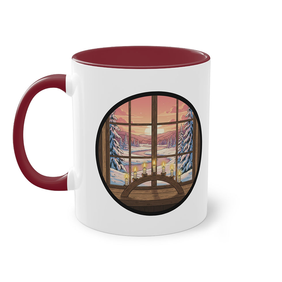 Winter Becher Tasse Lichterbogen