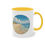 Miniaturbild: Mit einem Nordseestrand bedruckte Tasse