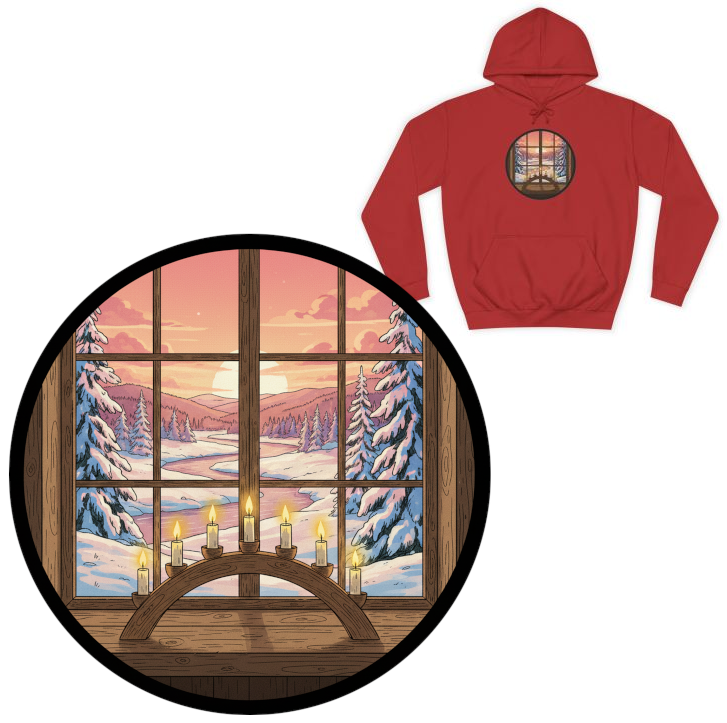 Winter Hoodie Lichterbogen