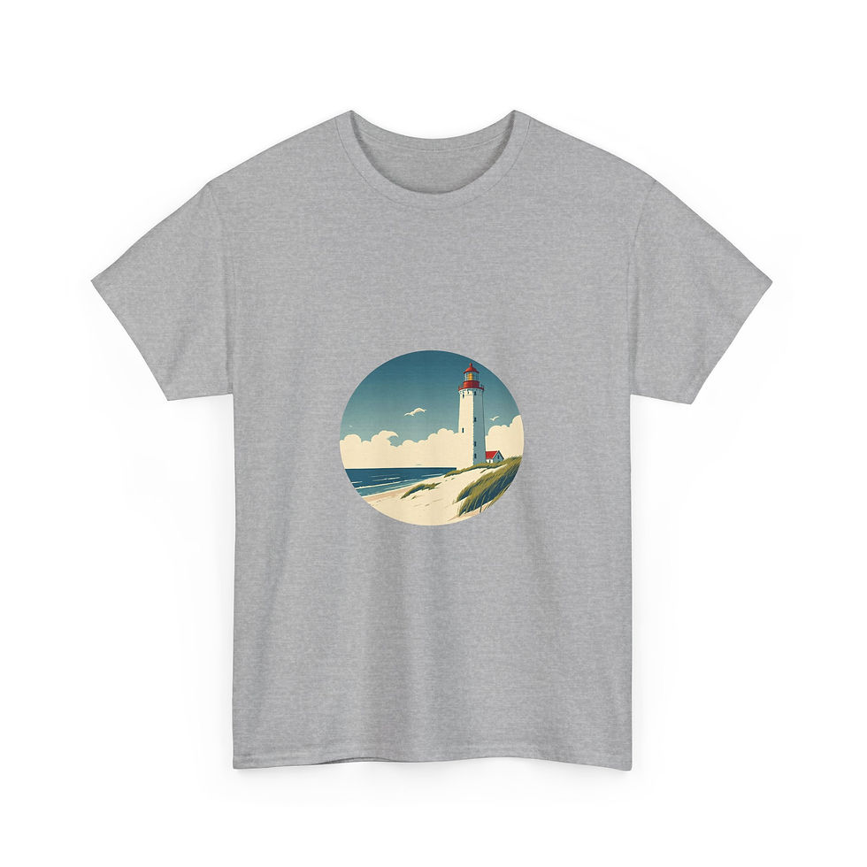 Miniaturbild: graues T-Shirt Leuchtturm