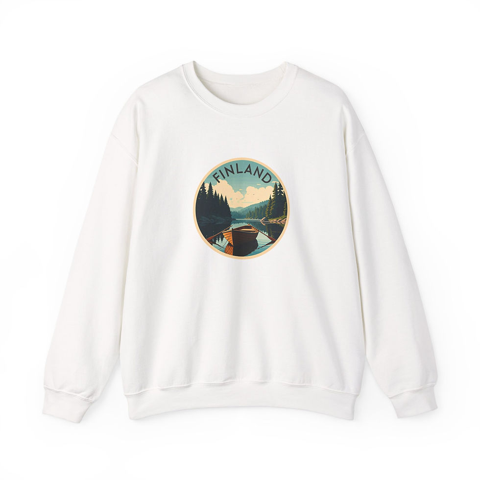 Miniaturbild: weißes Sweatshirt Finnland