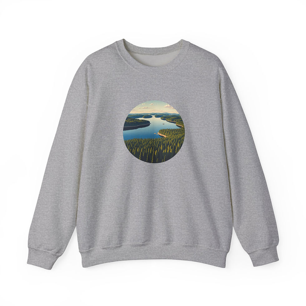 graues Sweatshirt Finnland