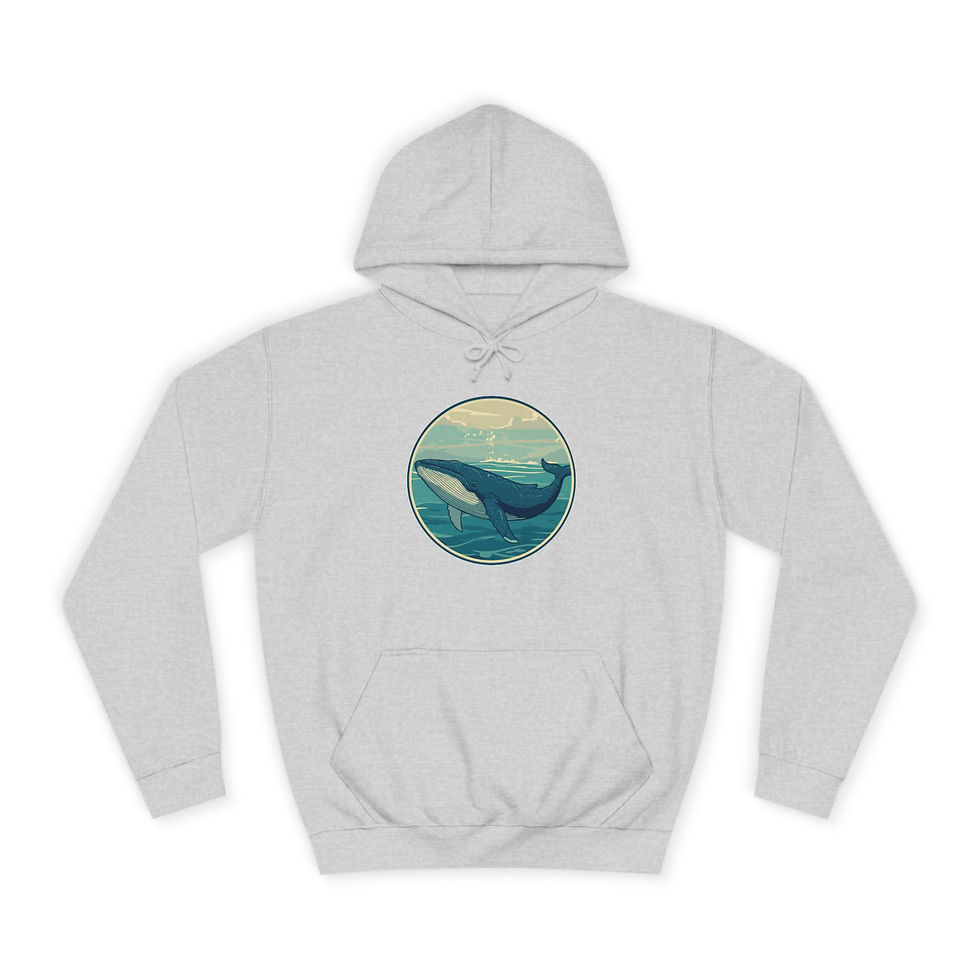 Miniaturbild: grauer Hoodie Blauwal