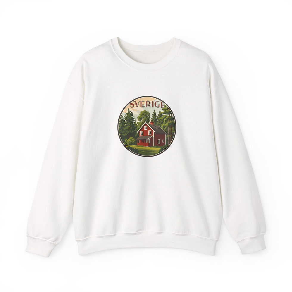 weißes Sweatshirt Schweden