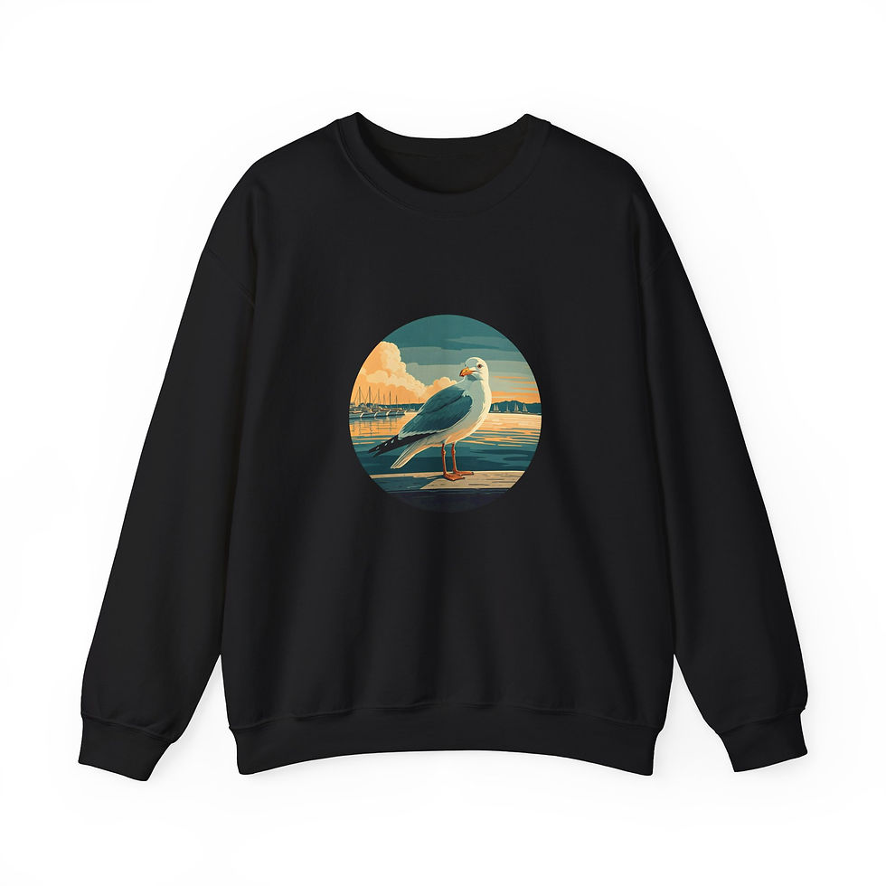 Miniaturbild: schwarzes Sweatshirt Möwe