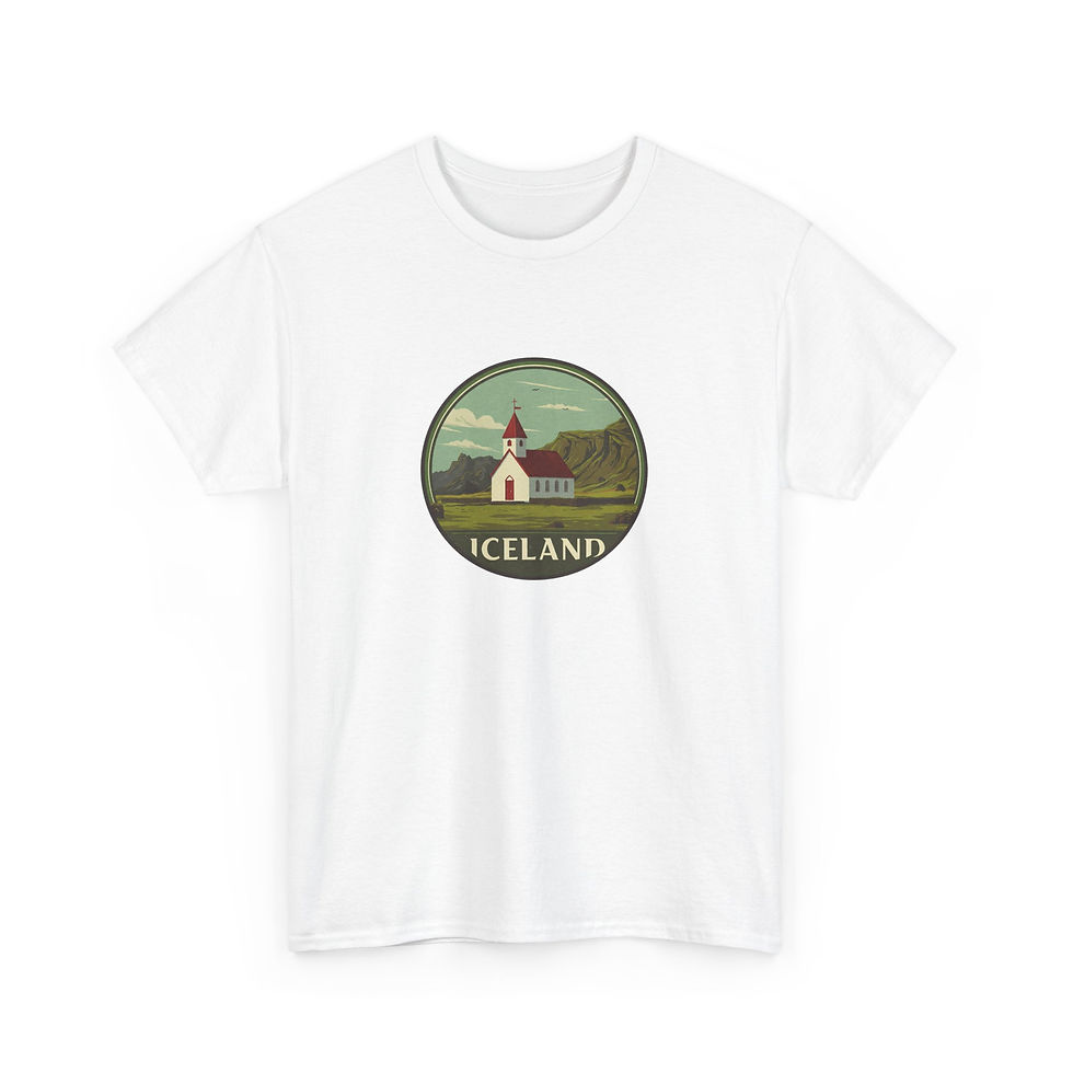 Miniaturbild: weißes T-shirt Island