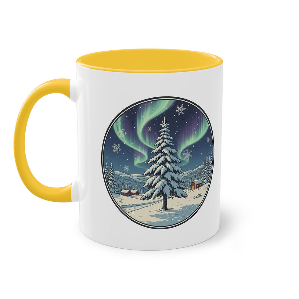 Miniaturbild: Winter Becher Tasse Tanne
