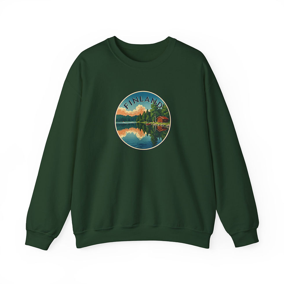 Miniaturbild: grünes Sweatshirt Finnland