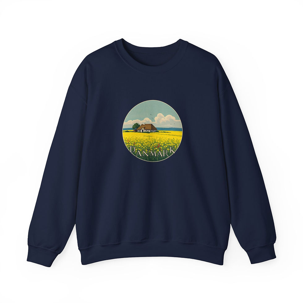 Miniaturbild: blaues Sweatshirt Dänemark