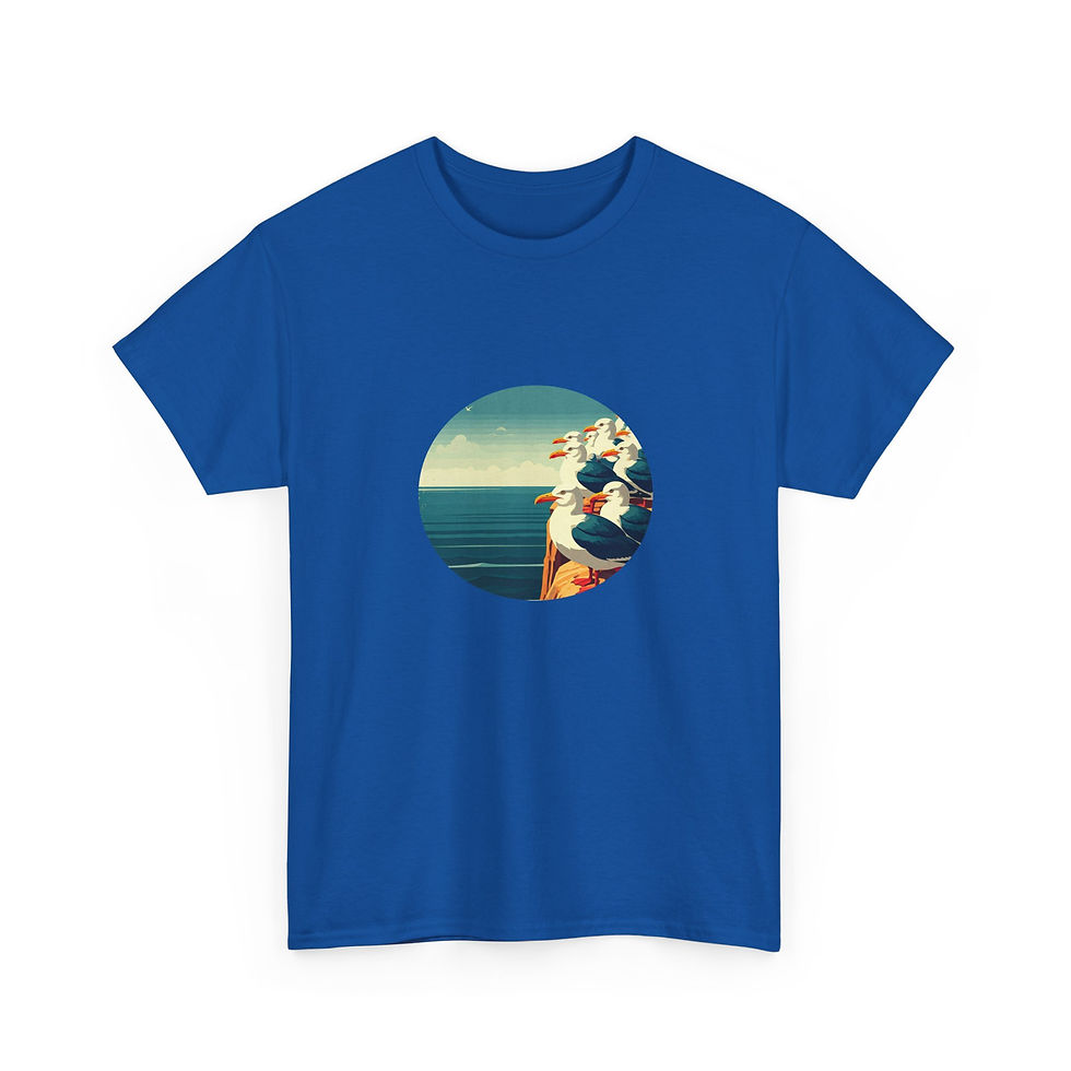 Miniaturbild: blaues T-Shirt Möwen-Klippe