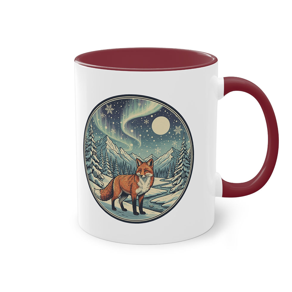 Winter Tasse Becher Fuchs