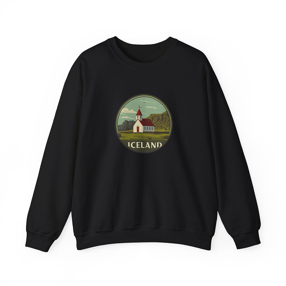 Thumbnail: schwarzes Sweatshirt Island