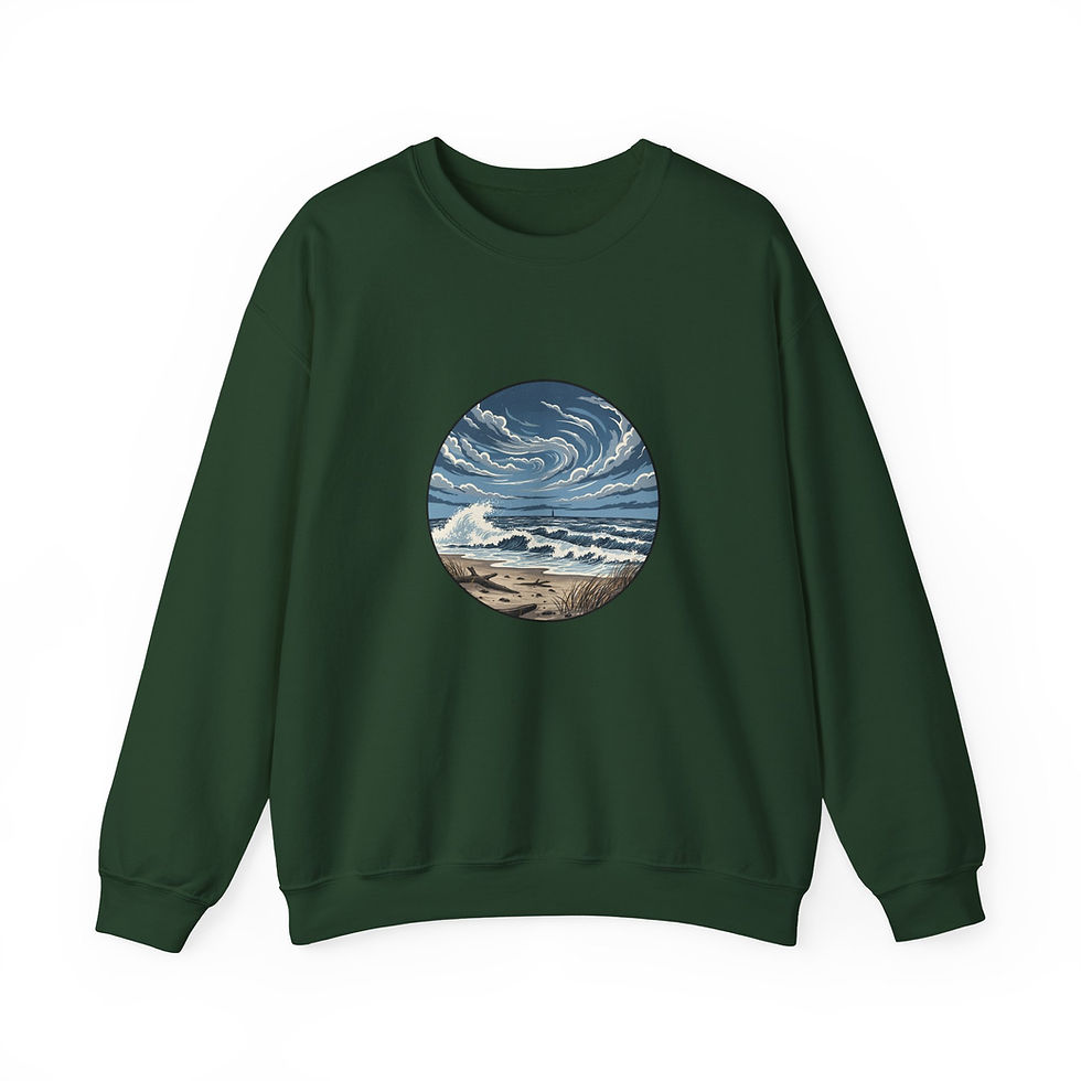 Miniaturbild: Winter Sweatshirt Strand grün