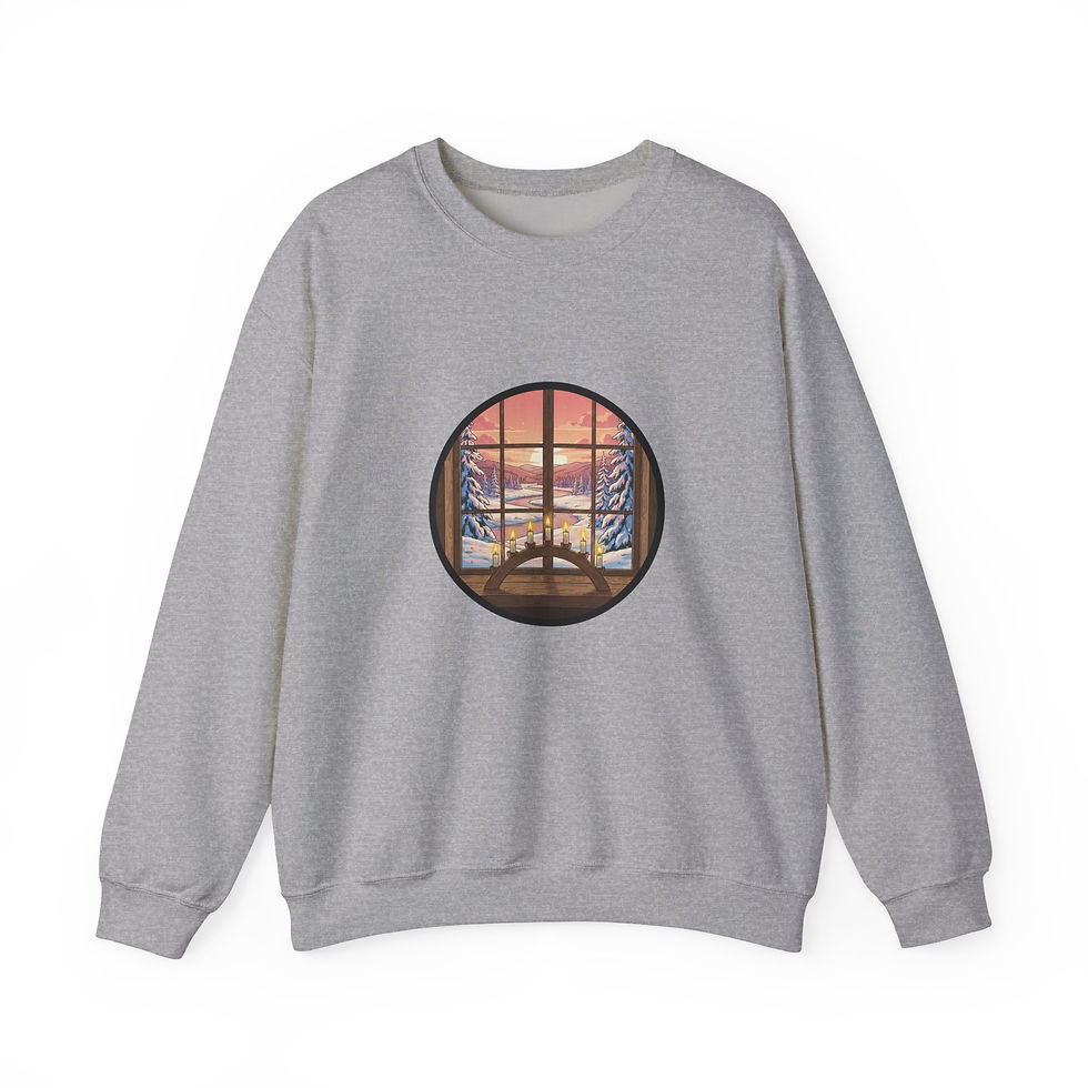Miniaturbild: Winter Sweatshirt Lichterbogen grau