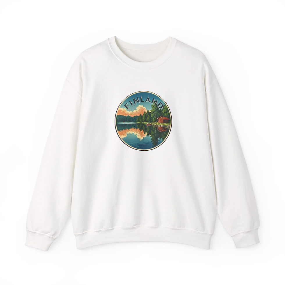 Miniaturbild: weißes Sweatshirt Finnland
