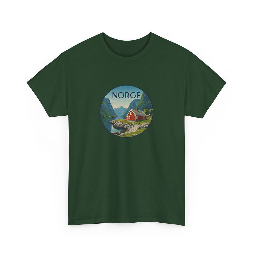 Miniaturbild: grünes T-Shirt Norwegen