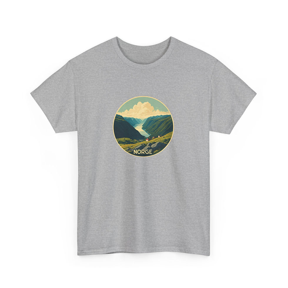 Miniaturbild: graues T-Shirt Norwegen