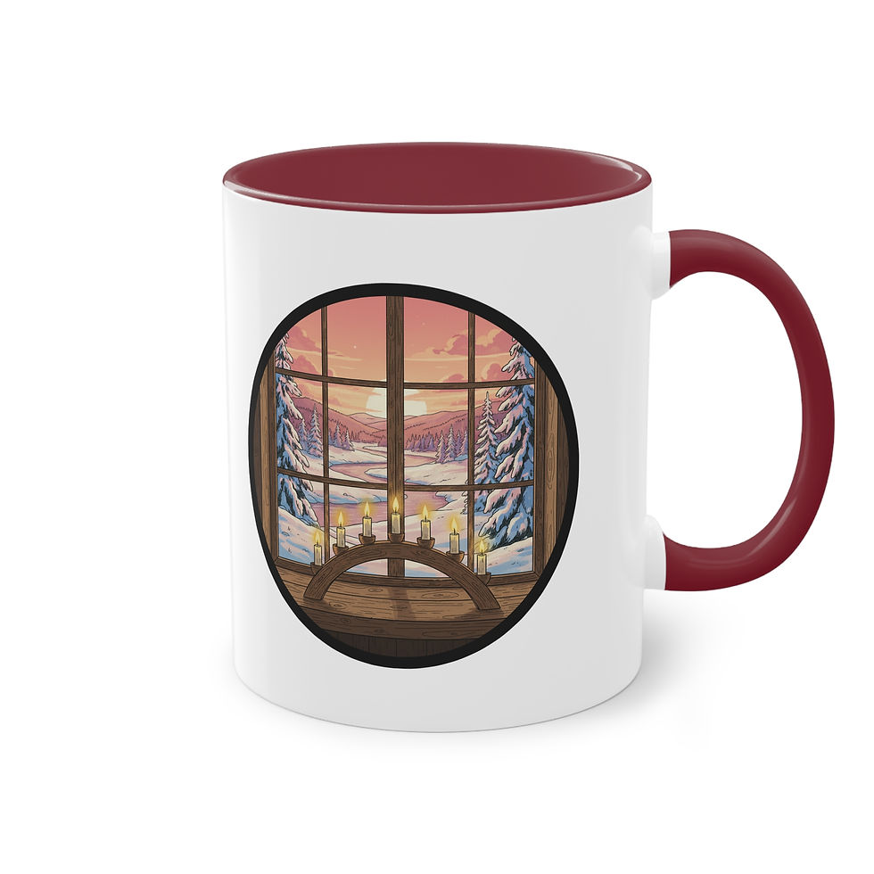 Winter Becher Tasse Lichterbogen