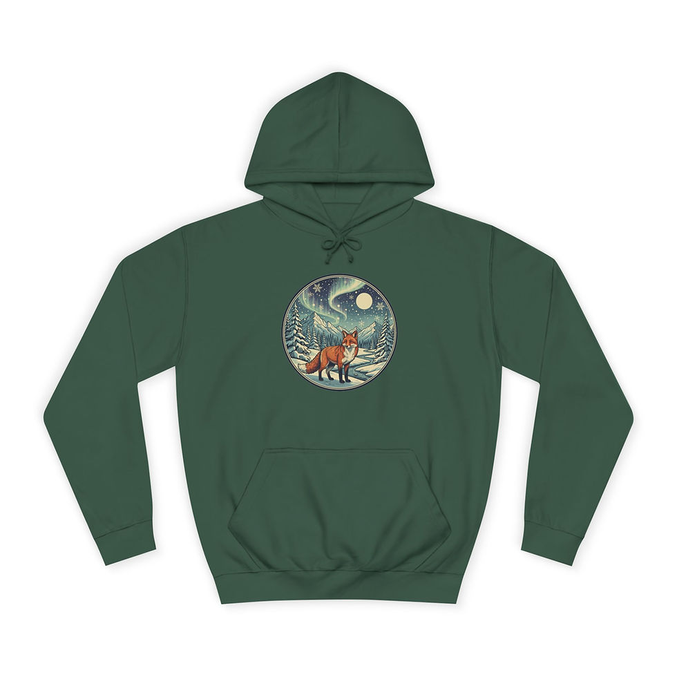 Miniaturbild: Winter Hoodie Fuchs grün
