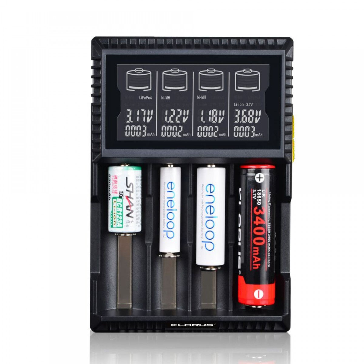 Chargeur KLARUS pour 4 batteries rechargeables