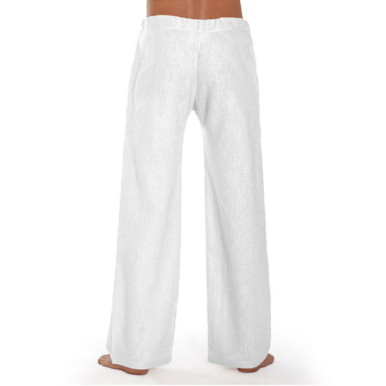 Miniature : PANTALON EN LIN DE SCHAZAD BLANC