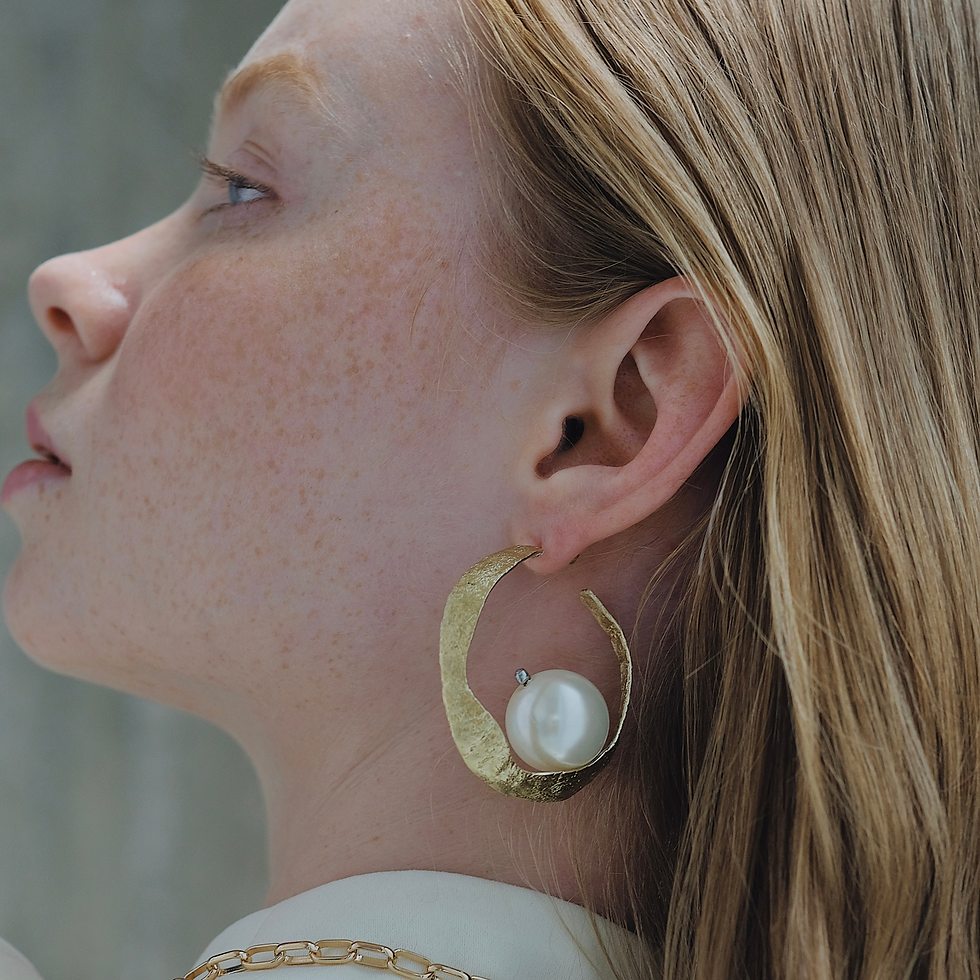 Miniature : BOUCLE OREILLE BRONZE CRISTAL