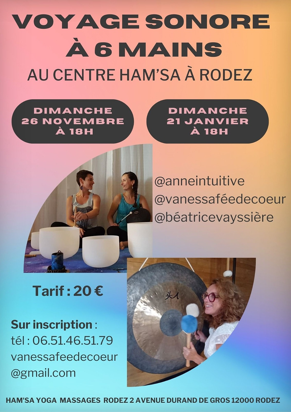 VOYAGE SONORE A 6 MAINS