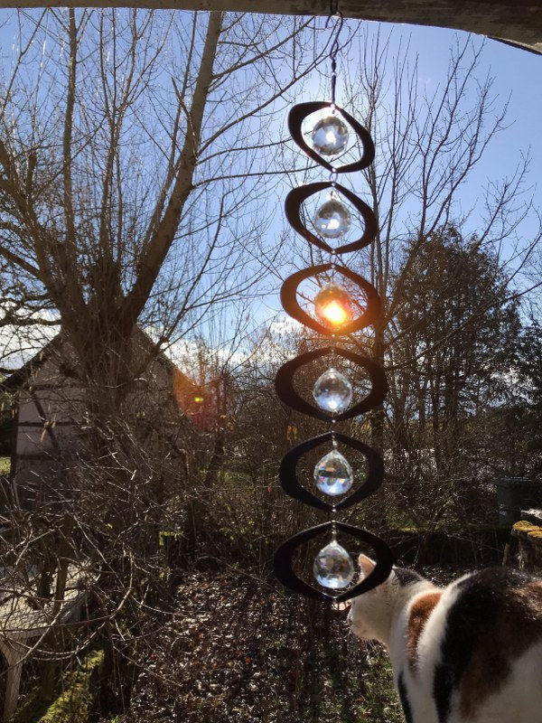 Mobile Arc en ciel 6 cristaux