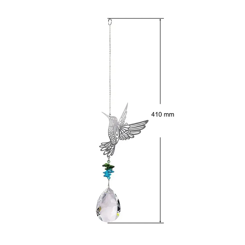 Miniature : Capteur de Soleil "Ailes de l'Âme" en cristal Oiseau