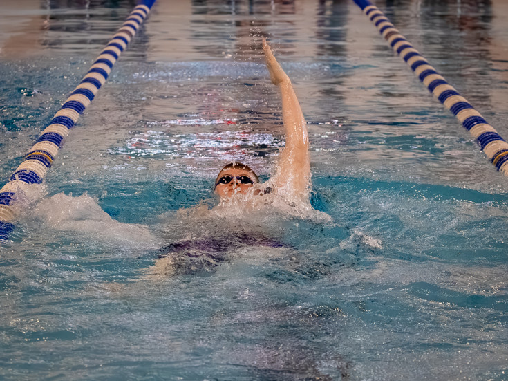 Dylan Kasparek during the 100 yard individual medley.