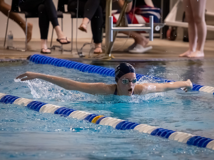 Sofia Bass during the 200 yard butterfly.