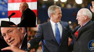 Collage of two men on stage embracing, one speaking at a podium with U.S. flag background. Logo: Northeast Radio SD. Energetic mood.